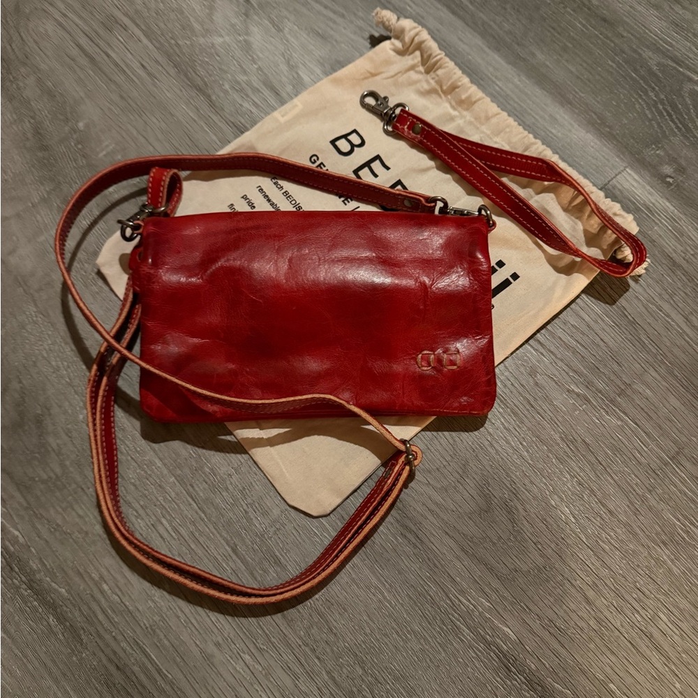 SOLD-Bed Stu Roan Cherry Leather Crossbody Bag